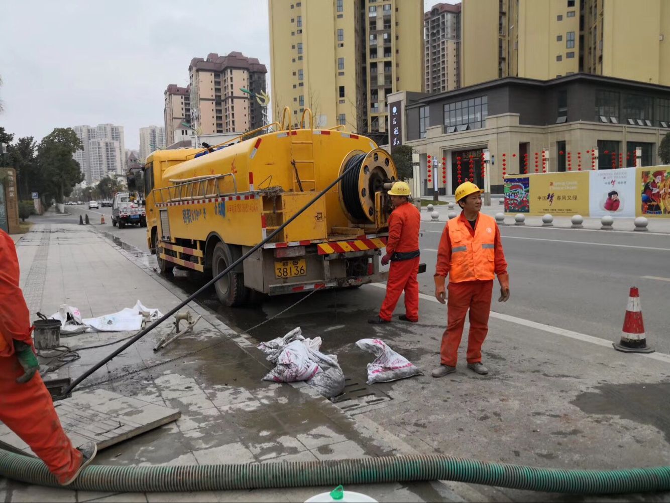贵池排污管道清淤-管道清洗